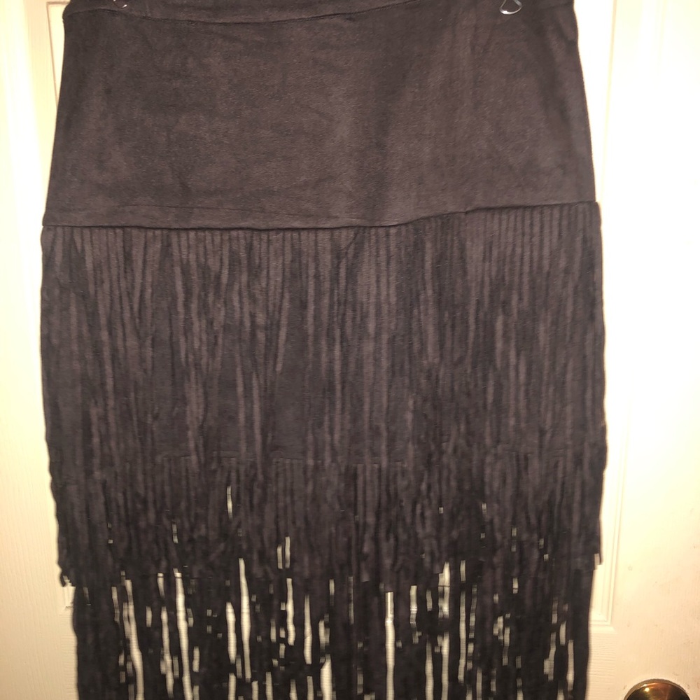 Charcoal Shingle mid skirt